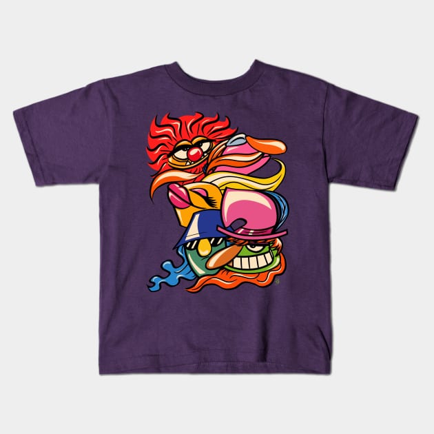 Dr. Teeth and the Electric Mayhem Psychedelic Kids T-Shirt by UzzyWorks